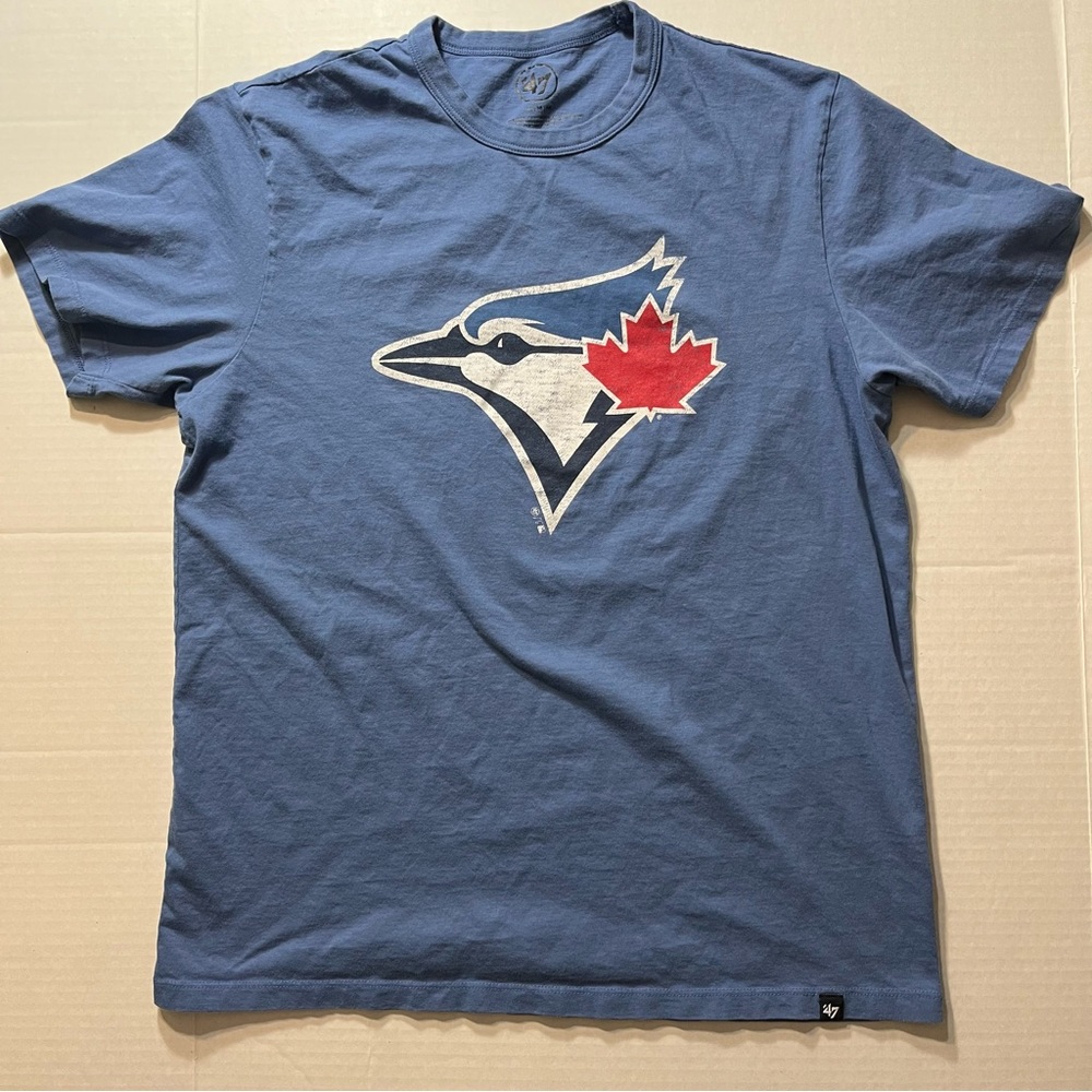Toronto Blue Jays T Shirt Tee Sz M Blue Soft Cotton Bird